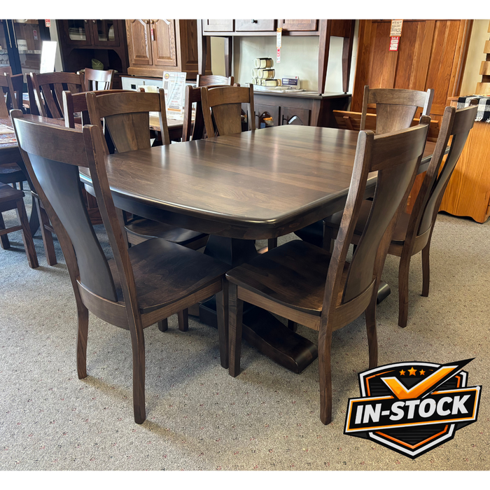 Amish Ashley Double Pedestal Dining Set - In-Stock