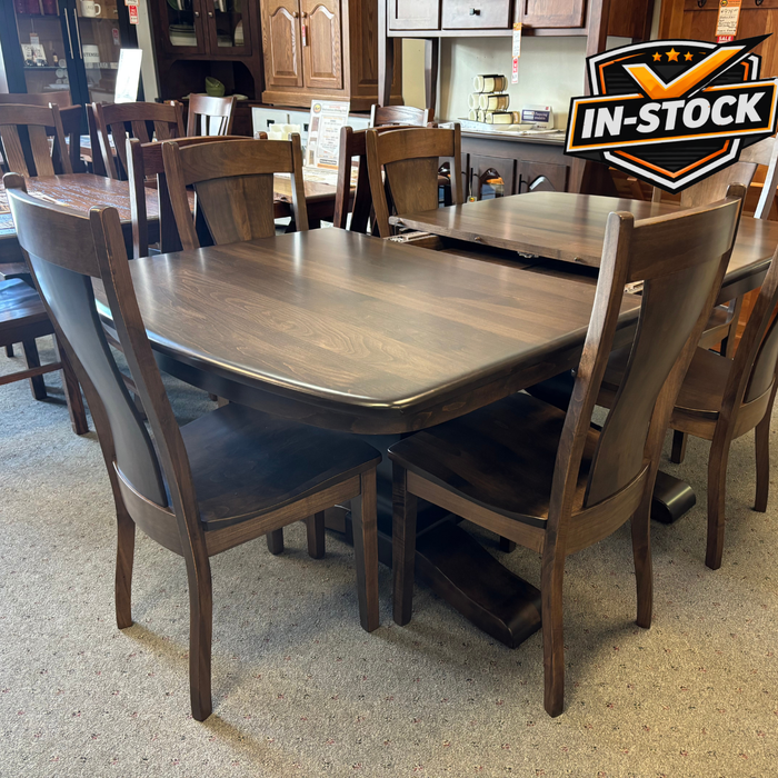 Amish Ashley Double Pedestal Dining Set - In-Stock