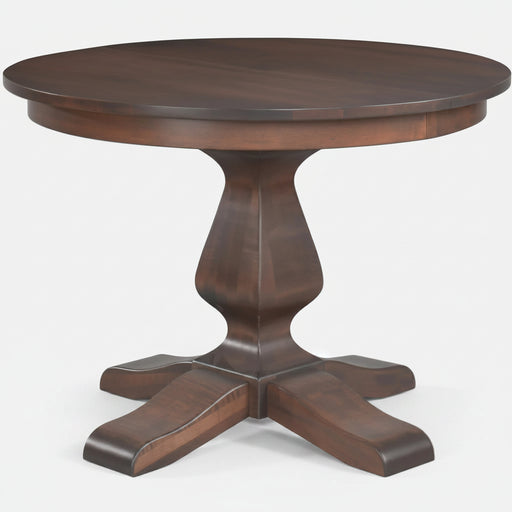 Amish Ashley Single Pedestal Single Pedestal Tables Farmhouse Traditional