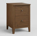 Amish Ashton 2 Drawer Filing Cabinet in FC42000 Almond on Oak Lamb Wood Working Quick Ship