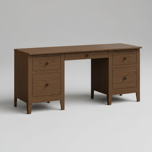 Amish Ashton Desk FC-42000 Almond Lamb Wood Working Quick Ship Desk
