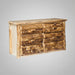 Aspen Log 6 Drawer Dresser Natural Colorado Aspen Log Cabin Style Dresser Front Facing