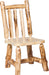 Aspen Log Dining Chair Natural Colorado Aspen Cabin Dining Chair Front Facing