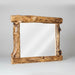 Aspen Log Dresser Mirror Natural Colorado Aspen Log Wood Cabin Style Chest Front Facing