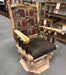 Amish Aspen Log Straight-Back Swivel Glider - Amish Made Colorado Aspen Log Furniture - Byler's Rustic Furniture