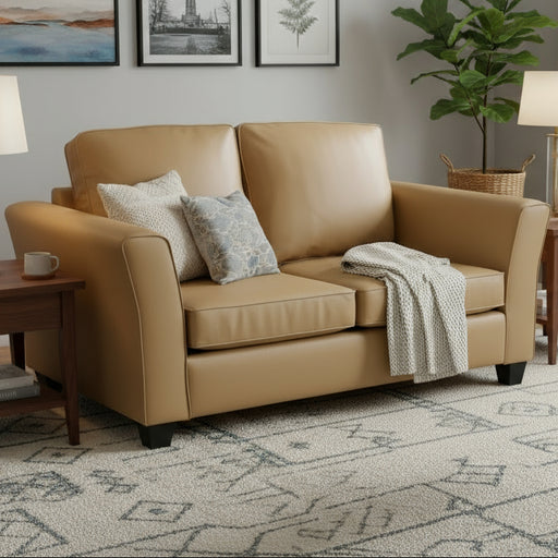 Amish Auburn Loveseat Stationary Love Seats Contemporary Indoor Fabric Weaver's Fabrics