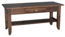 Amish Austin Coffee Table - Amish 42" Coffee Table - Solid Maple Amish Coffee Table
