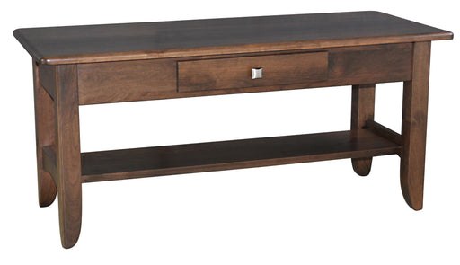 Amish Austin Coffee Table - Amish 42" Coffee Table - Solid Maple Amish Coffee Table