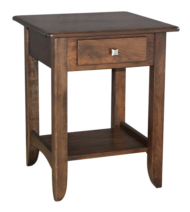 Amish Austin End Table - Amish 22" Square End Table - Solid Maple Amish End Table 