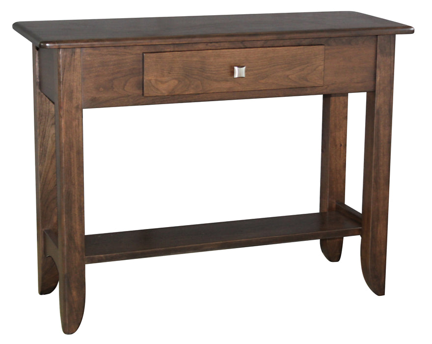Amish Austin Sofa Table - Amish 42" Sofa Table - Solid Maple Amish Sofa Table