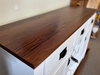 Amish Austin Wine Buffet - Amish Farmhouse Wine Storage Buffet - Solid Oak Amish-Made Wine Buffet 3