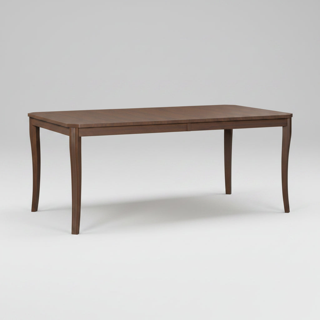 Amish Avon Fluted Curved Leg with Clipped Corners Mid Century Modern Traditional Leg Table