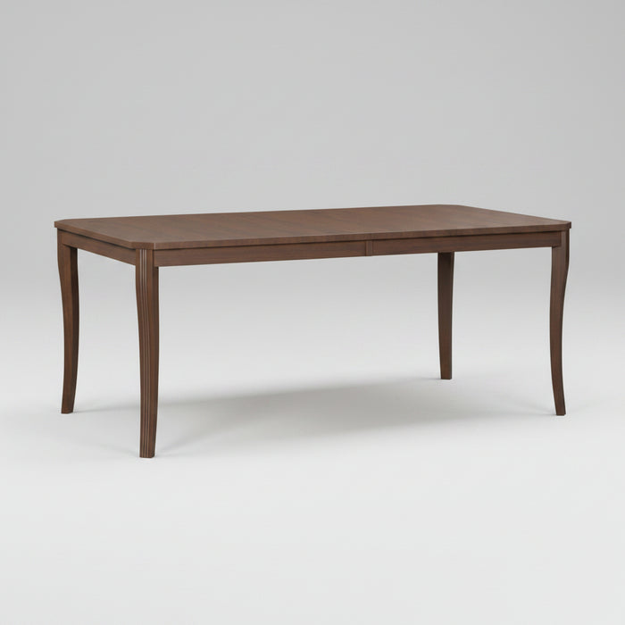 Amish Avon Fluted Curved Leg with Clipped Corners Mid Century Modern Traditional Leg Table
