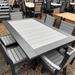 Amish Baldwin 44" Square Counter Height Table with 4 Swivel Balcony Chairs - Amish Modern Poly Balcony Dining Set - Tangent Poly 1
