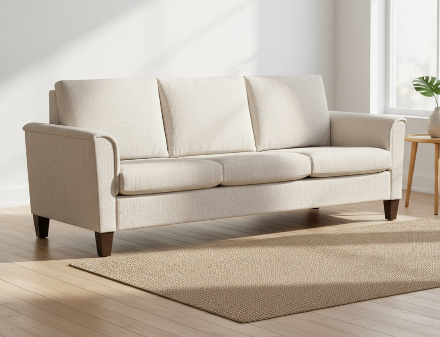 Amish Baltimore Sofa - Quality Fabrications - Amish Made Solid Wood Sofa 
