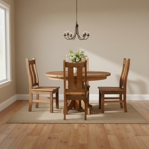 Amish Barn Beam Dining Table with Timberland Reclaimed Barnwood Chairs Dining Set Natural Reclaimed Barnwood