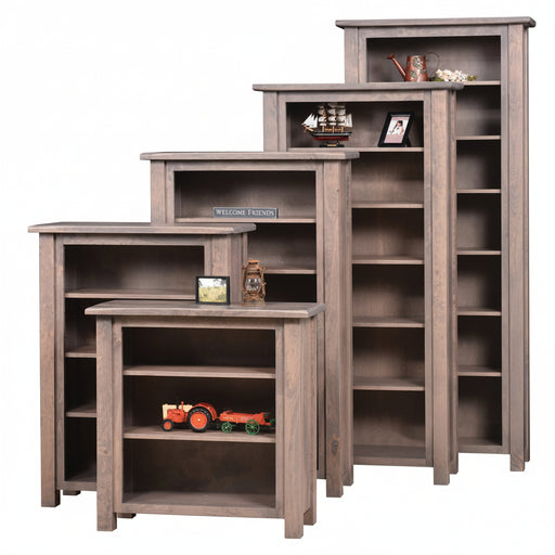 Barn Floor Open Bookcase 36" Wide Bookcases Farmhouse