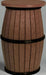 Amish Barrel Chair Brown on Black