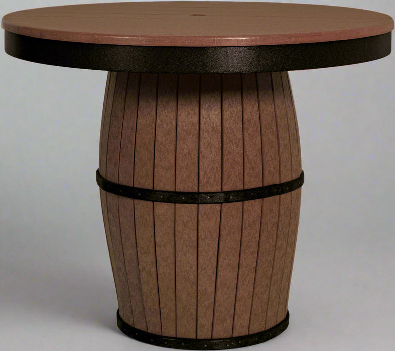 Black on Brown Amish Barrel Table