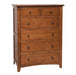 Amish Barrs Mill Mission Chest of Drawers- J&M Woodworking - Solid Quarter Sawn White Oak Amish Bedroom Set - Mission Bedroom Set Solid QSWO - OCS-113 Michaels Stain