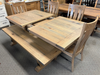 Amish Bayfield Rough Sawn Extension Table Dining Set - Bayfield Chairs - Wengerd Wood - Solid Rustic Red Oak - Plank Top & Breadboard Ends 2