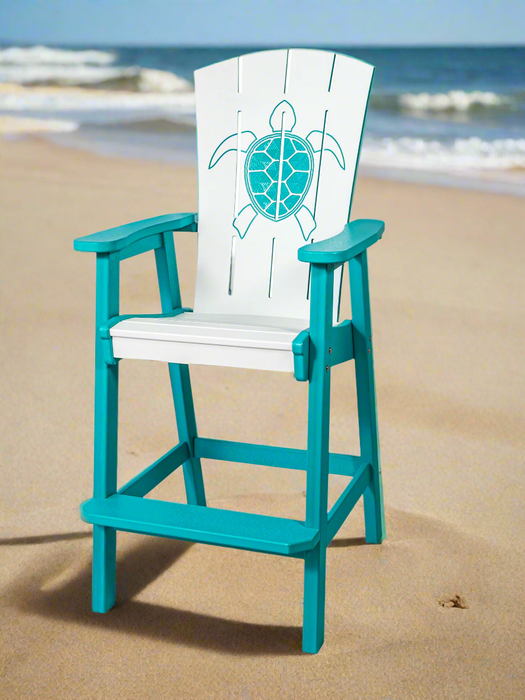 Amish Bayside Bar chair
Amish Made Poly Bar Chair
Bright White on Aruba Blue (Turtle)
