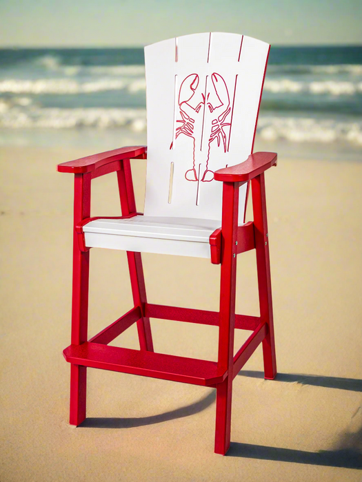 Amish Bayside Bar chair
Amish Made Poly Bar Chair
Bright White on Cardinal Red (lobster)