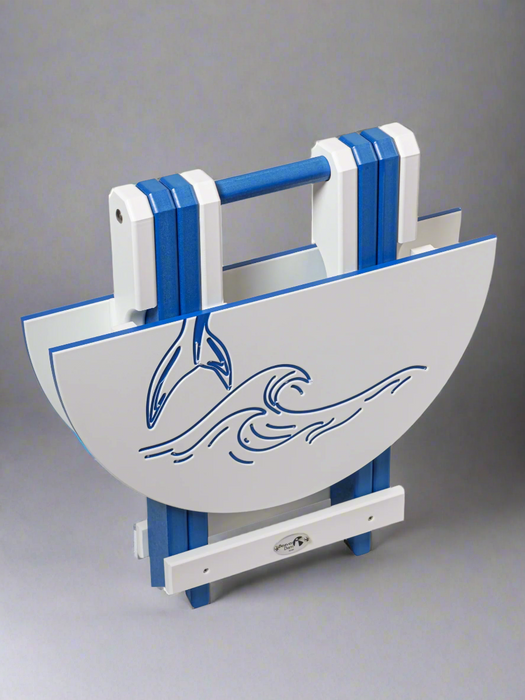 Amish Bayside Round Folding Table
Amish Made Poly Round Folding Table
Bright White on Bright Blue (Dolphin)
