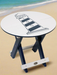 Amish Bayside Round Folding Table
Amish Made Poly Round Folding Table
Bright White on Patriot Blue (Light House)