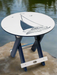 Amish Bayside Round Folding Table
Amish Made Poly Round Folding Table
Bright White on Patriot Blue (Sailboat)