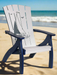 Amish Bayside Siesta Chair 
Amish Made Poly Siesta Chair
Bright White on Patriot Blue (Sailboat)