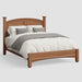 Amish Bella Poster Bed with Raised Panels and Low Profile Footboard