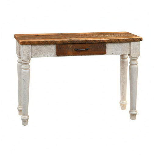 Amish Belmont Reclaimed Sofa Table - Reclaimed Barnwood Sofa Table - Farmhouse Painted Sofa Table