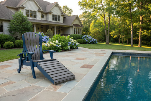 Amish Bentback Adirondack Folding Chaise Lounge
Made With HDPE Weather Resistant, Eco-Friendly Material
Rust Proof Stainless Steel Hardware
Maintenance Free!
Amish made Poly Furniture!
