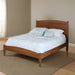 Amish Benton Bedroom Set Built with Cherry Wood FC 104 Chestnut - Mid Century Modern Bedroom Style Stain Front Facing