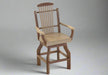 Amish Bentpoly Bentwood Swivel Counter Dining Chair Rabers Poly Woodshop