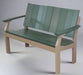 Amish Berkely Poly 4' Bench - Dark Green on Watherwood Poly - Main Photo