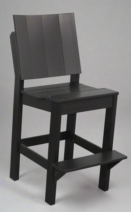 Amish Berkley Bar Side Chair - Black Poly 