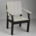 Amish Berkley Dining Chair - Light Gray on Black Poly - Main Photo