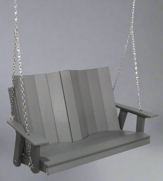 Amish Berkley Poly 4' Swing - All Dark Gray Poly - Main Photo