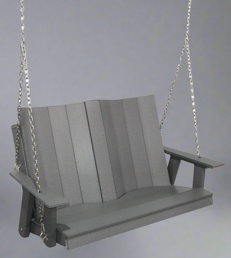 Amish Berkley Poly 4' Swing - All Dark Gray Poly - Main Photo