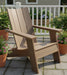Amish Berkley Poly Adirondack Chair - All Brazilian Walnut Poly - Main Photo