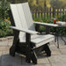 Amish Berkley Poly Glider - Driftwood Gray on Black  Buckeye Poly - Main Photo
