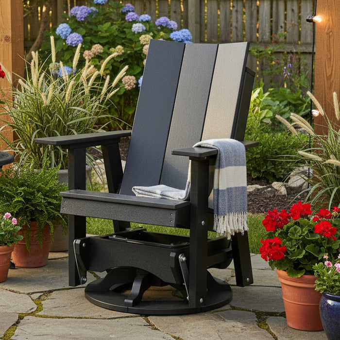 Amish Berkley Swivel Glider