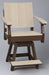 Amish Berkley Swivel Counter Dining Chair - Birchwood on Brown - Main Photo