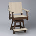 Amish Berkley Swivel Counter Dining Chair - Birchwood on Brown - Main Photo