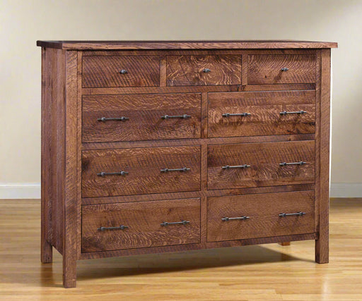 Amish Blue Ridge 9-Drawer Dresser
Hardware: K-558-SI Pull
Slides: Full Ext. Side mount 