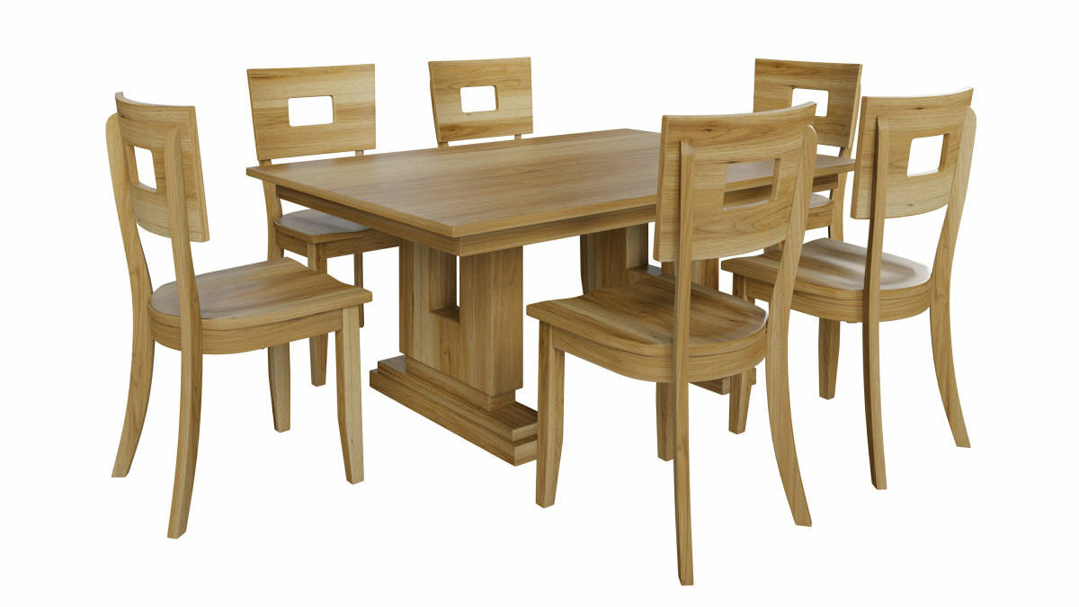 Amish Boca Dining Set with Moline Dining Chairs Moline Dining Set