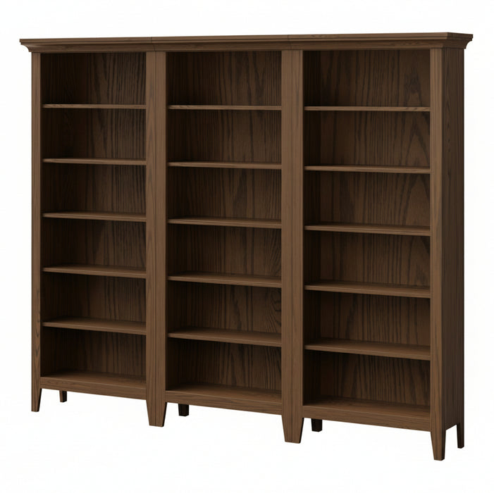 Amish Bookcase Wall Unit for Home Office