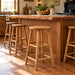 Amish Plain Turned Leg Modern Barstool